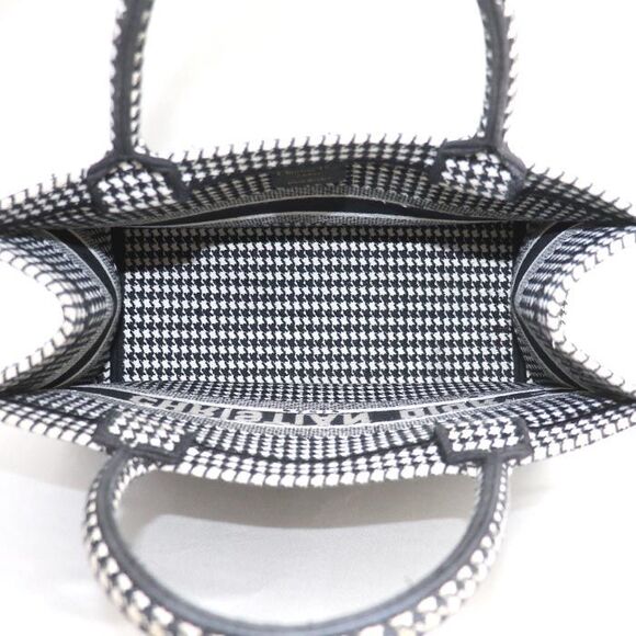 Dior Book Tote Houndstooth Canvas Tote Bag - Picture 5 of 10
